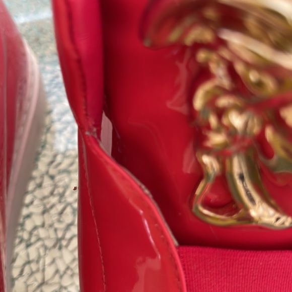 VERSACE Pink Patent Leather Sneakers - Picture 11 of 13